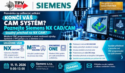 KONČÍ PODPORA VAŠEHO CAM SYSTÉMU? PŘEJDĚTE NA NX CAM!