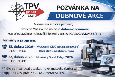 Dubnové akce 15.4.2026 a 22.4.2026
