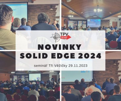 Poděkování: seminář Novinky Solid Edge 2024