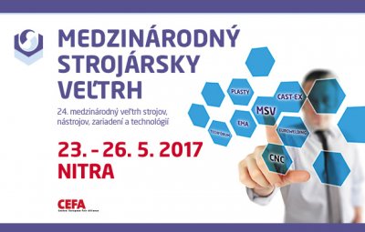 Pozvánka na MSV 2017 v Nitře, 23.-26.5.2017