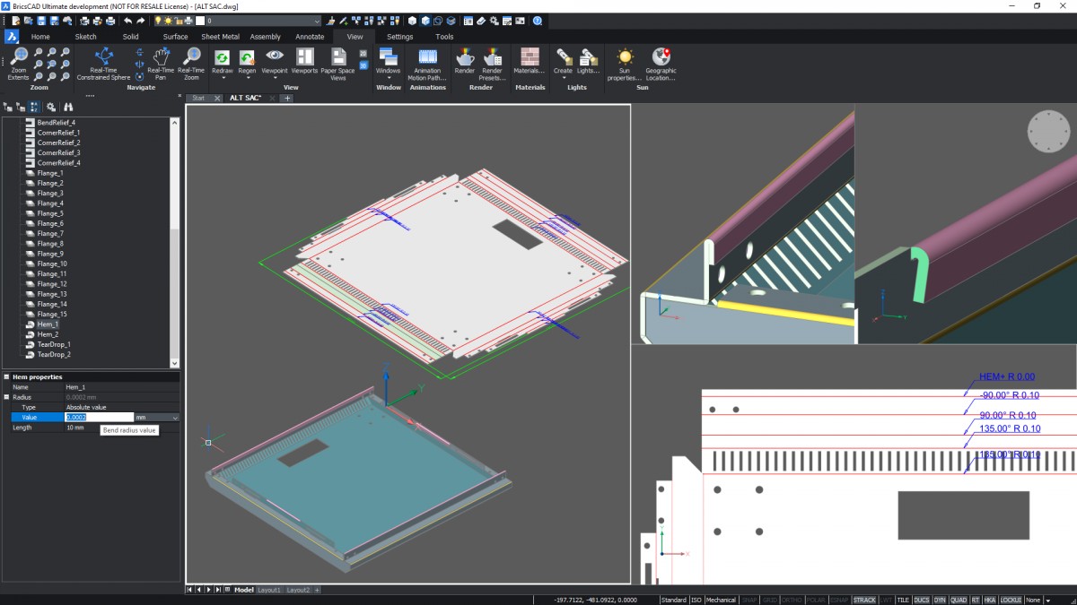 BRICSCAD MECHANICAL TPV group